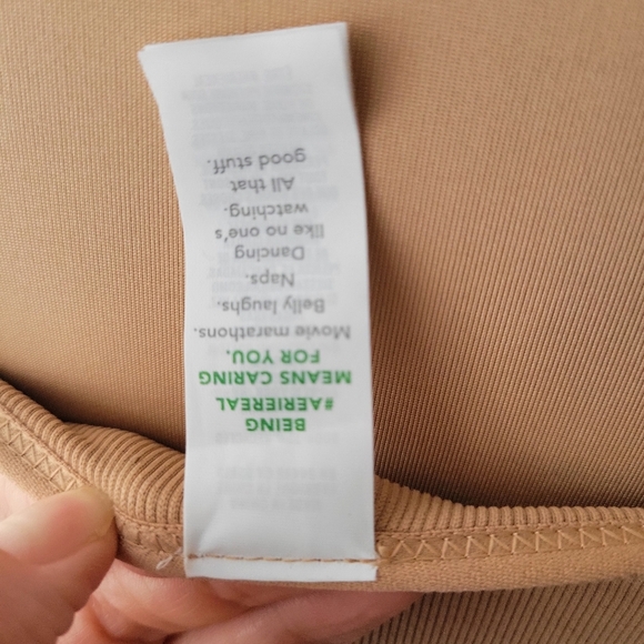 Aerie For Good Seamless Lace Trim Bralette - Tan Size XS NWT - Picture 7 of 9